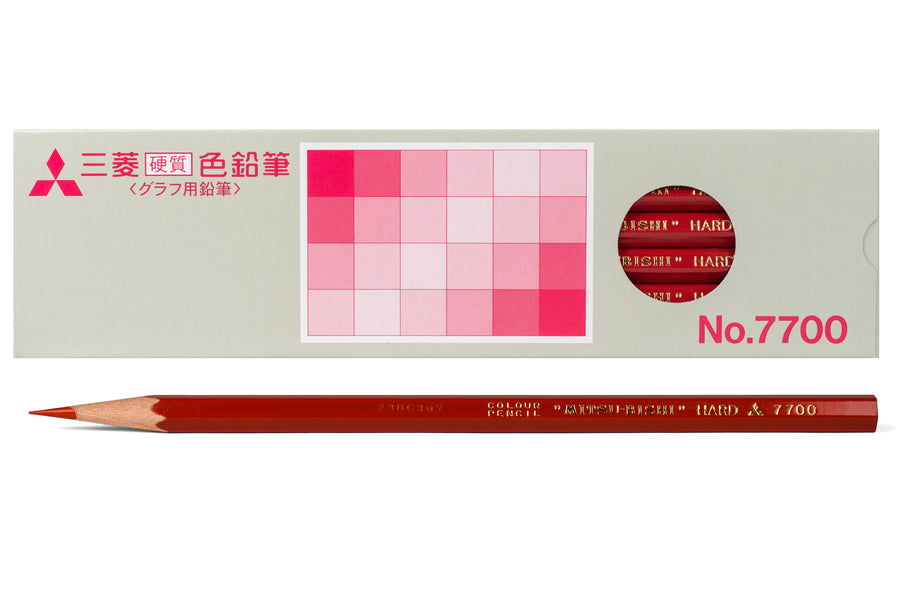 Mitsubishi 7700 Red Pencil, Set of 12
