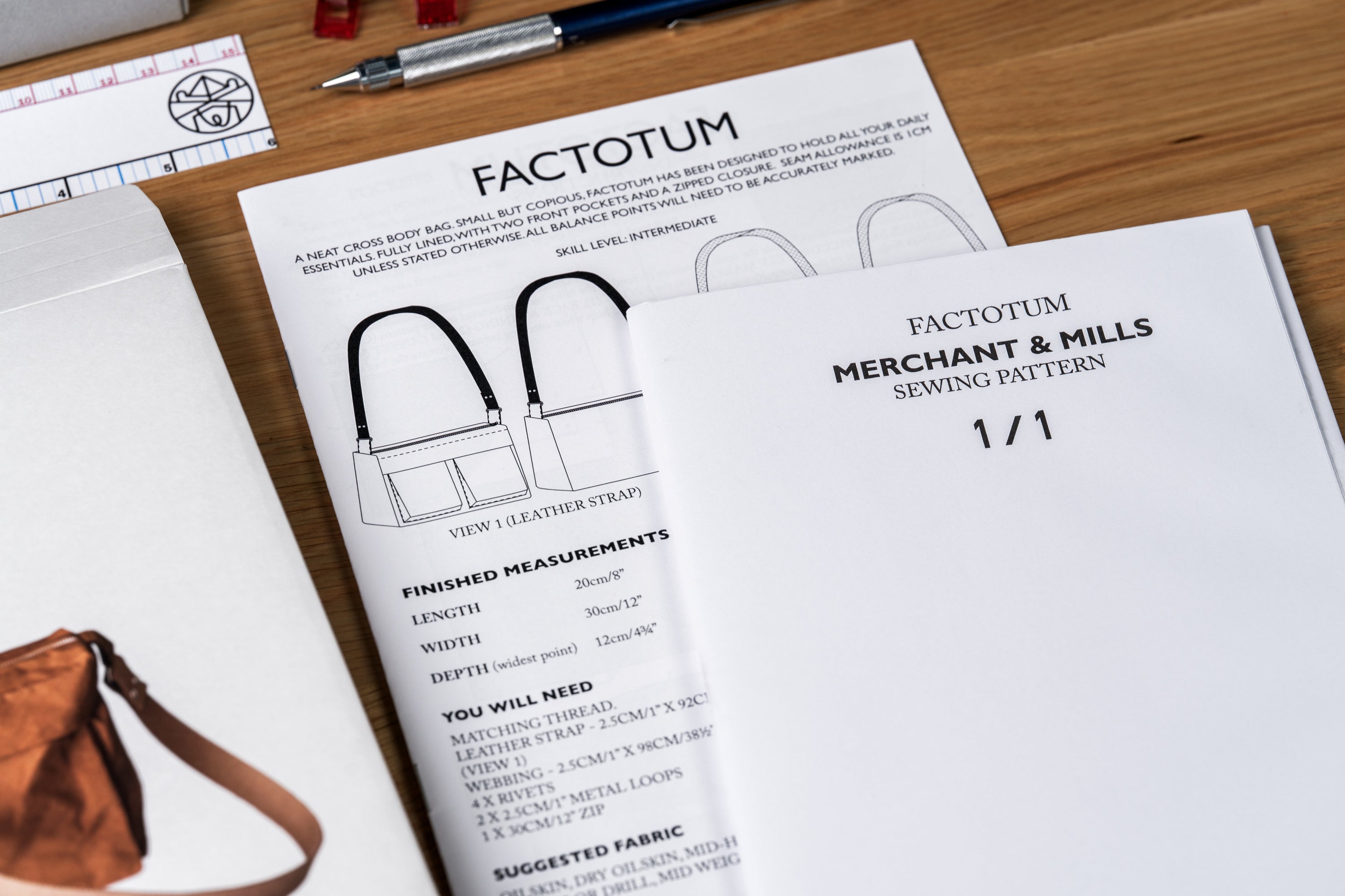 Factotum Crossbody Bag Sewing Pattern