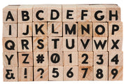 Graphic Caps Alphabet Stamp Set