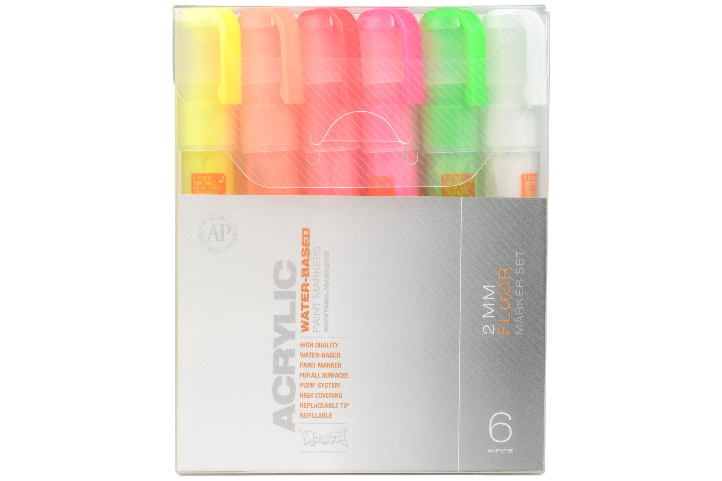 Montana Cans Acrylic Marker Set B, Fine, 12-Colors