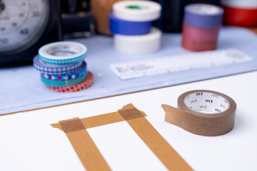 mt Washi Tape, 15 mm, Ochre