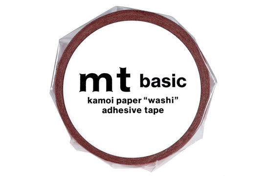 mt Washi Tape, 15 mm, Burnt Sienna