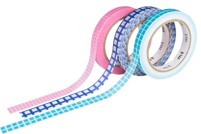 mt Washi Tape, Slim Set of 3, Grids