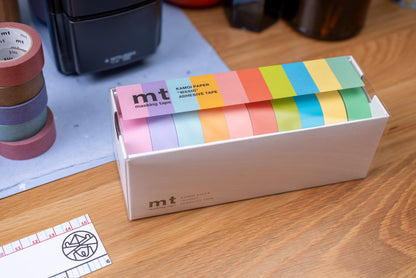 mt Washi Tape, 15 mm, Ten-Color Box