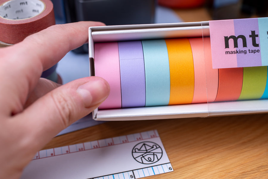 mt Washi Tape, 15 mm, Ten-Color Box