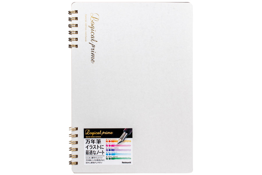 Logical Prime Split-Ring Notebook, White/Blank