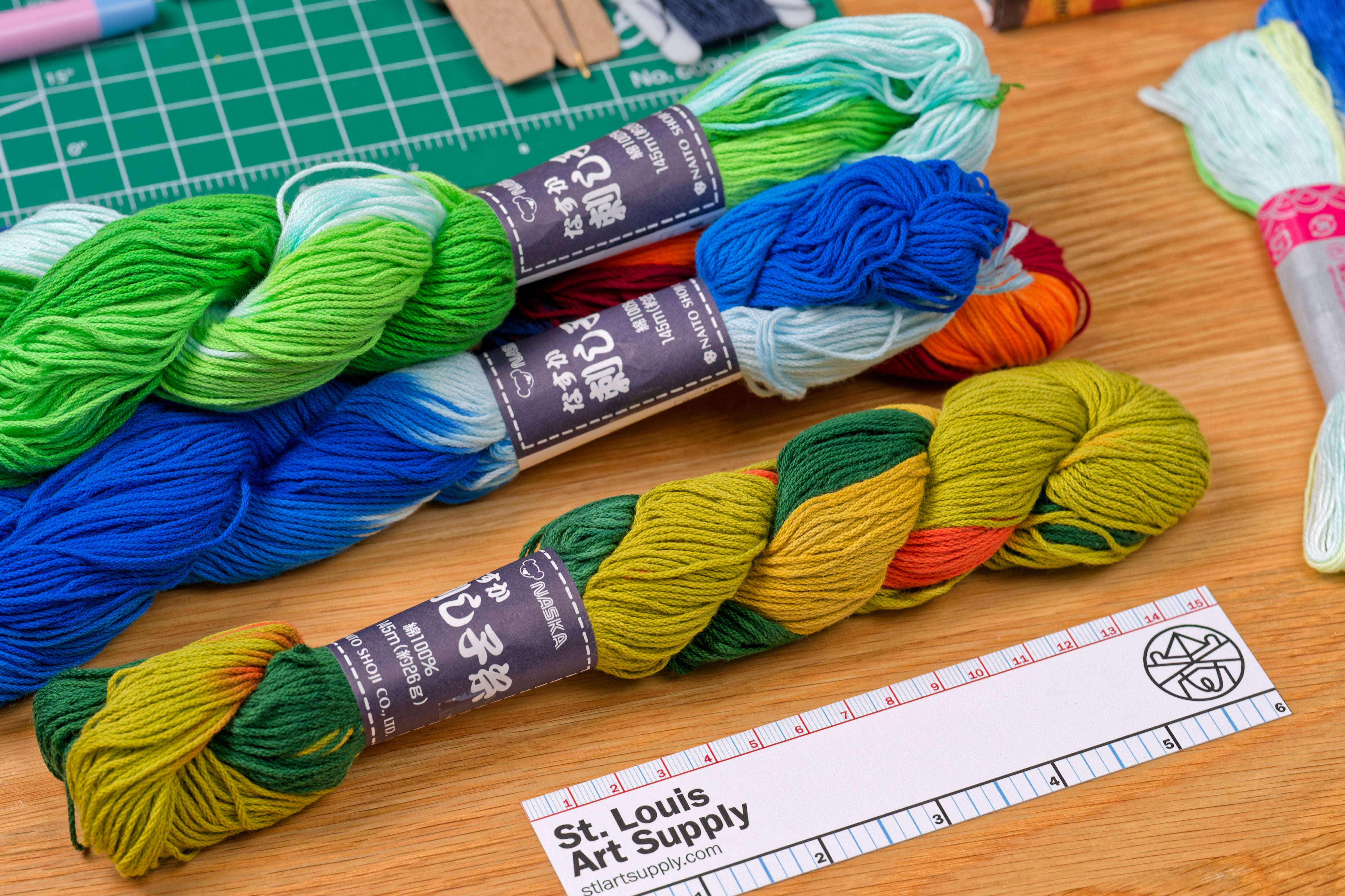 XL Hand-Dyed Sashiko Skein, #208 Autumn