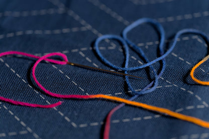 XL Hand-Dyed Sashiko Skein, #207 Bonfire