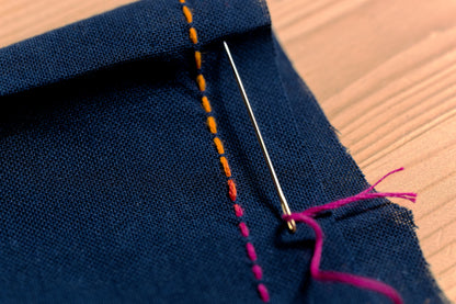 XL Hand-Dyed Sashiko Skein, #207 Bonfire