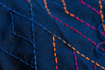 XL Hand-Dyed Sashiko Skein, #207 Bonfire