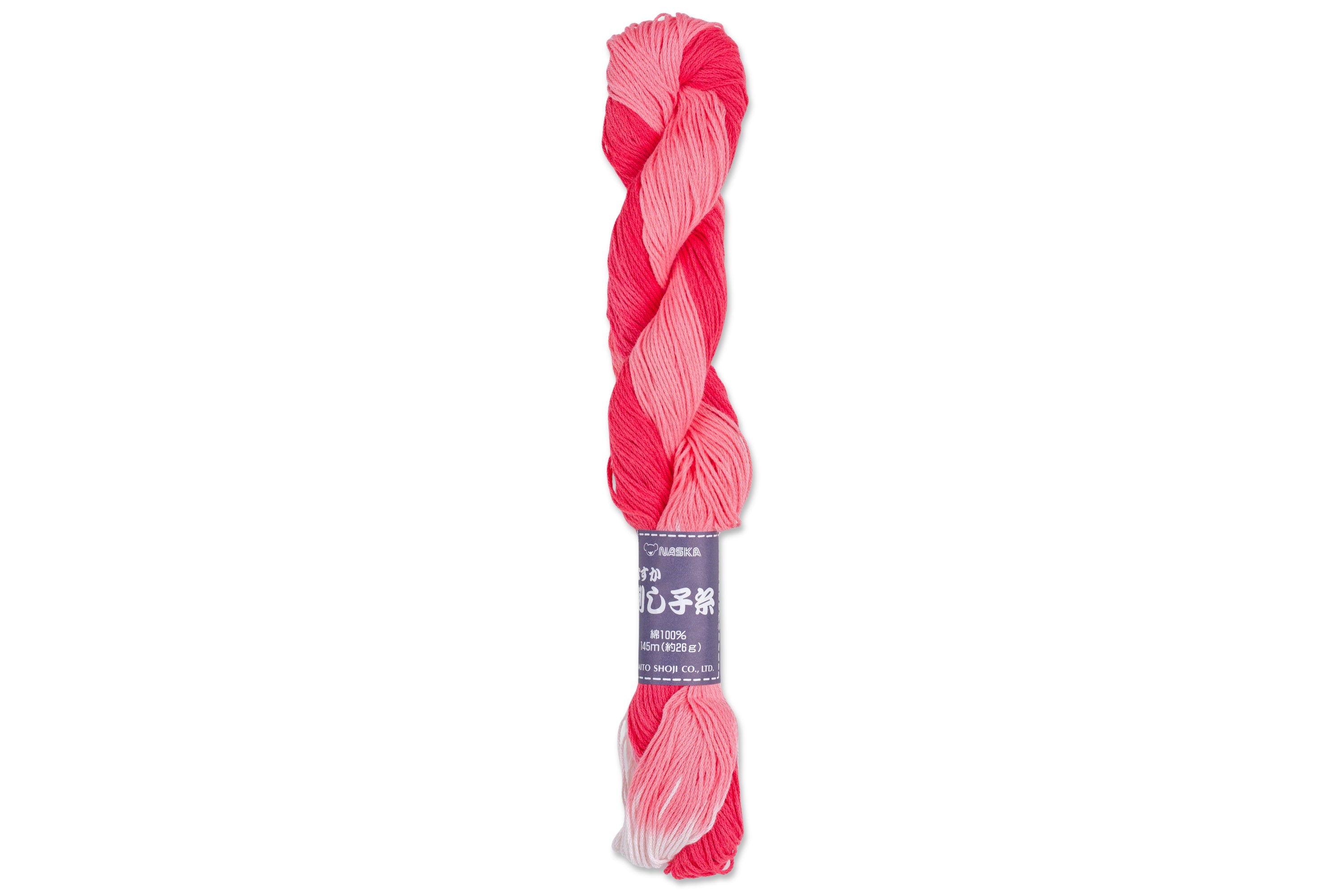 XL Hand-Dyed Sashiko Skein, #203 Rose Garden