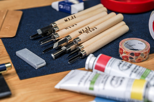 Niji Carving Knives, Set of 12 with Sharpening Stone