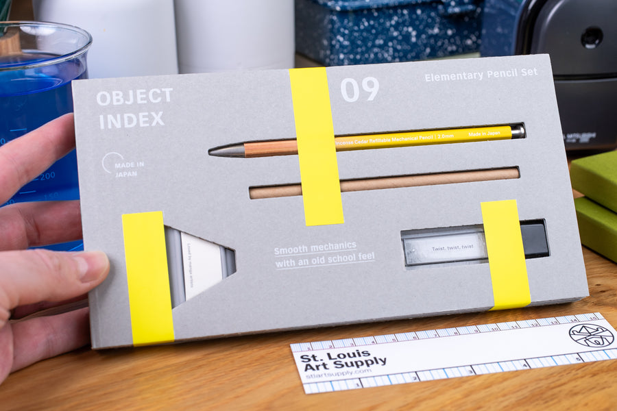 Object Index 09: Elementary Pencil Set, Yellow/Cedar