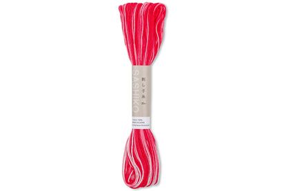 Variegated Sashiko Thread, #54 Multi Red