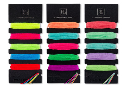 Neon Embroidery Floss, Five-Color Set