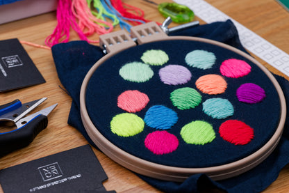 Neon Embroidery Floss, Five-Color Set