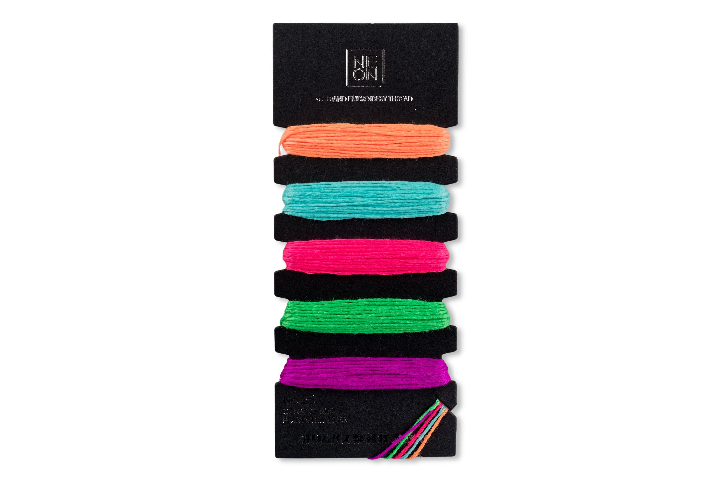 Neon Embroidery Floss, Five-Color Set