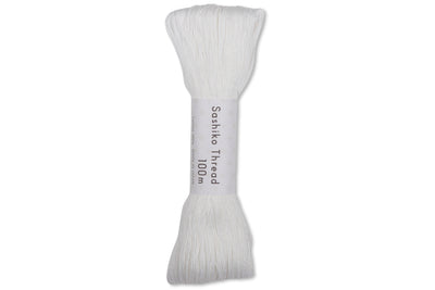 Cotton Sashiko Thread, Jumbo Skein, White