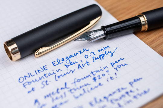 Eleganza Fountain Pen, Classic Black/Gold