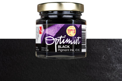 Optimist Pigment Ink, #000 Black, 45 mL Inkwell