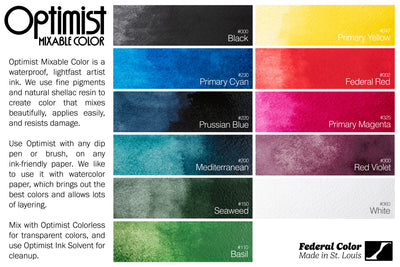 Optimist Pigment Ink, #047 Primary Yellow, 50 mL Precision Bottle