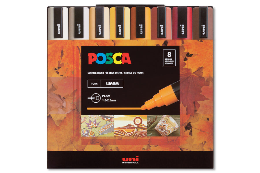 Uni POSCA Paint Markers, Warm Colors Set (PC-5M) – St. Louis Art Supply