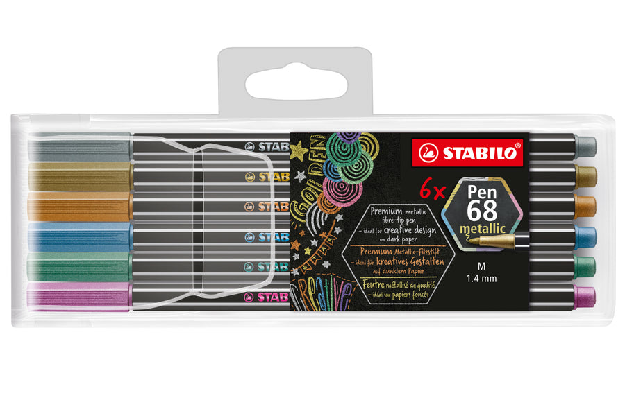 Pen 68 Metallic Markers, Set of 6