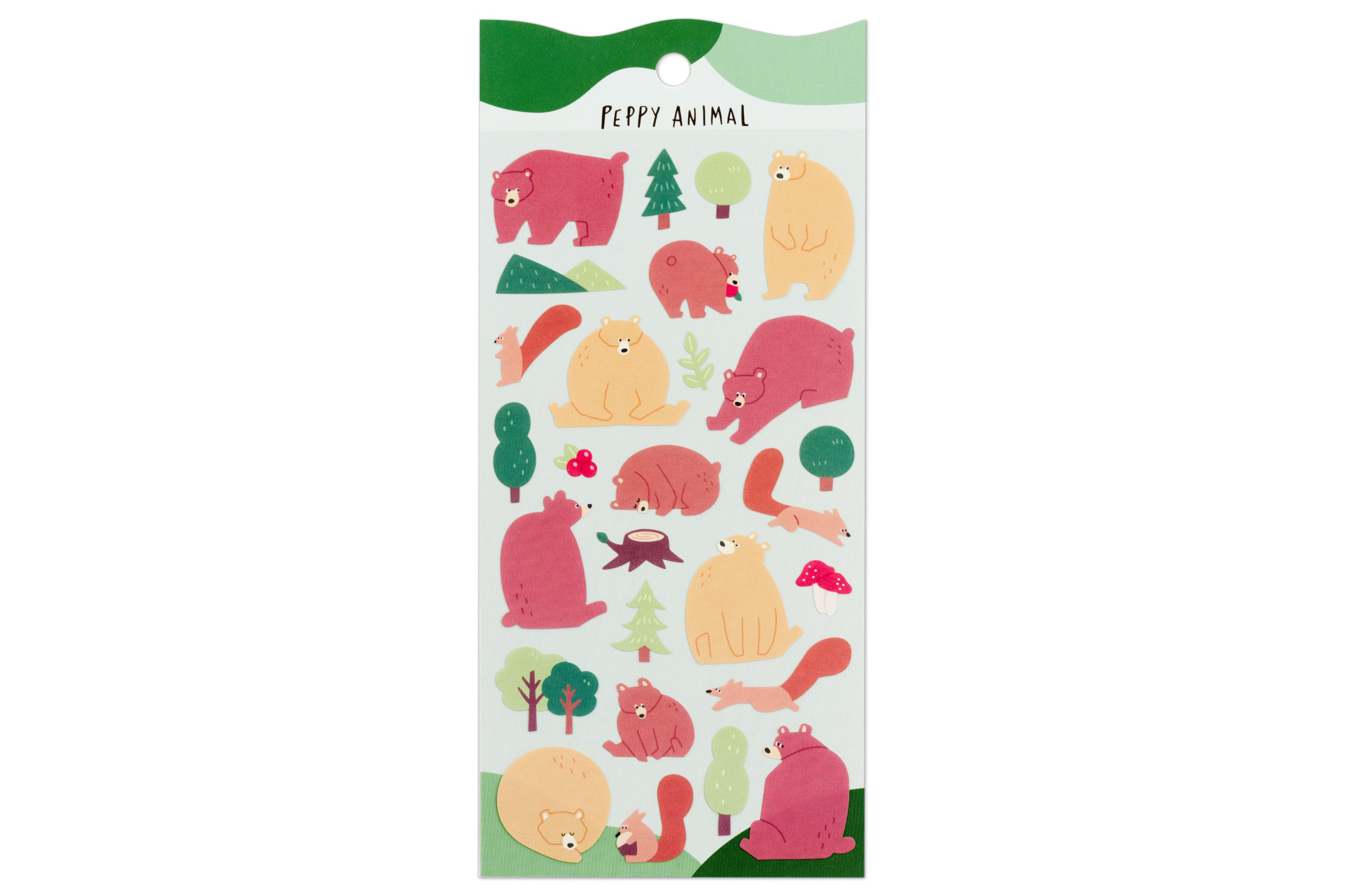 Peppy Animals Sticker Sheet — Bears