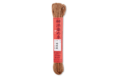 Persimmon-Dyed Cotton Thread, 20 m