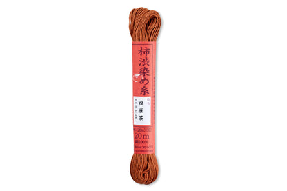 Persimmon-Dyed Cotton Thread, 20 m