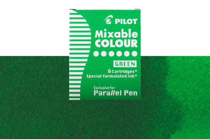 Pilot Mixable Colour Cartridges, Green, Box of 6