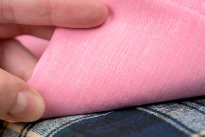 Cotton-Blend Chambray By The Yard, Pink