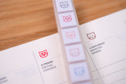 Pochitto6 Push-Button Stamps, Cat Moods