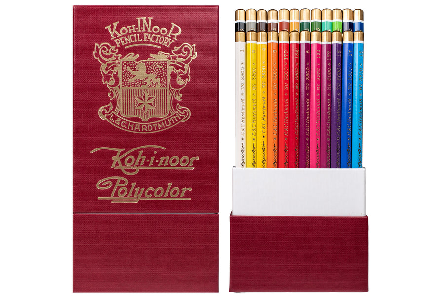 Hardtmuth Polycolor Pencils, Retro Set of 24