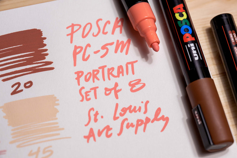 Uni POSCA Paint Markers, Portrait Colors Set (PC-5M)