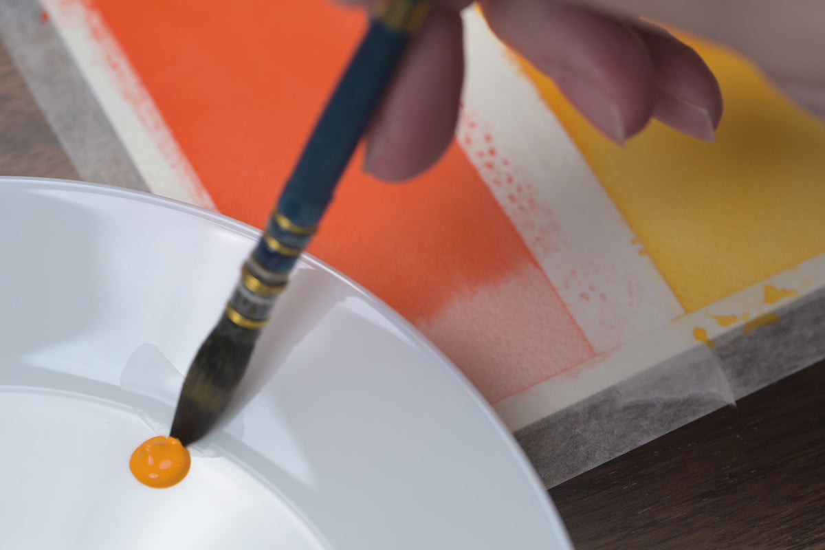 Load video: Tonic Watercolor, 12 mL Tube, #040 Signal Yellow