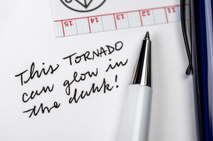 Tornado Rollerball Pen, Glow In The Dark White