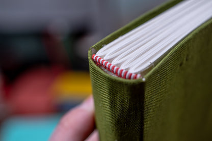 Red Silk Book Headband, 6"