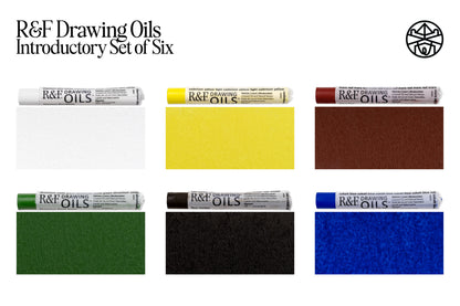 R&F Drawing Oils, Introductory Set of 6