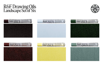 R&F Drawing Oils, Landscape Set of 6