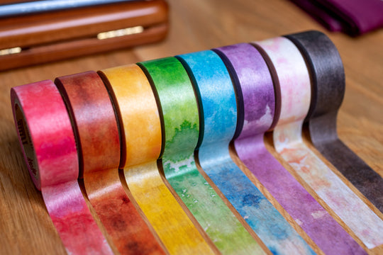 Rink Watercolor Washi Tape, Set of 8 Rolls