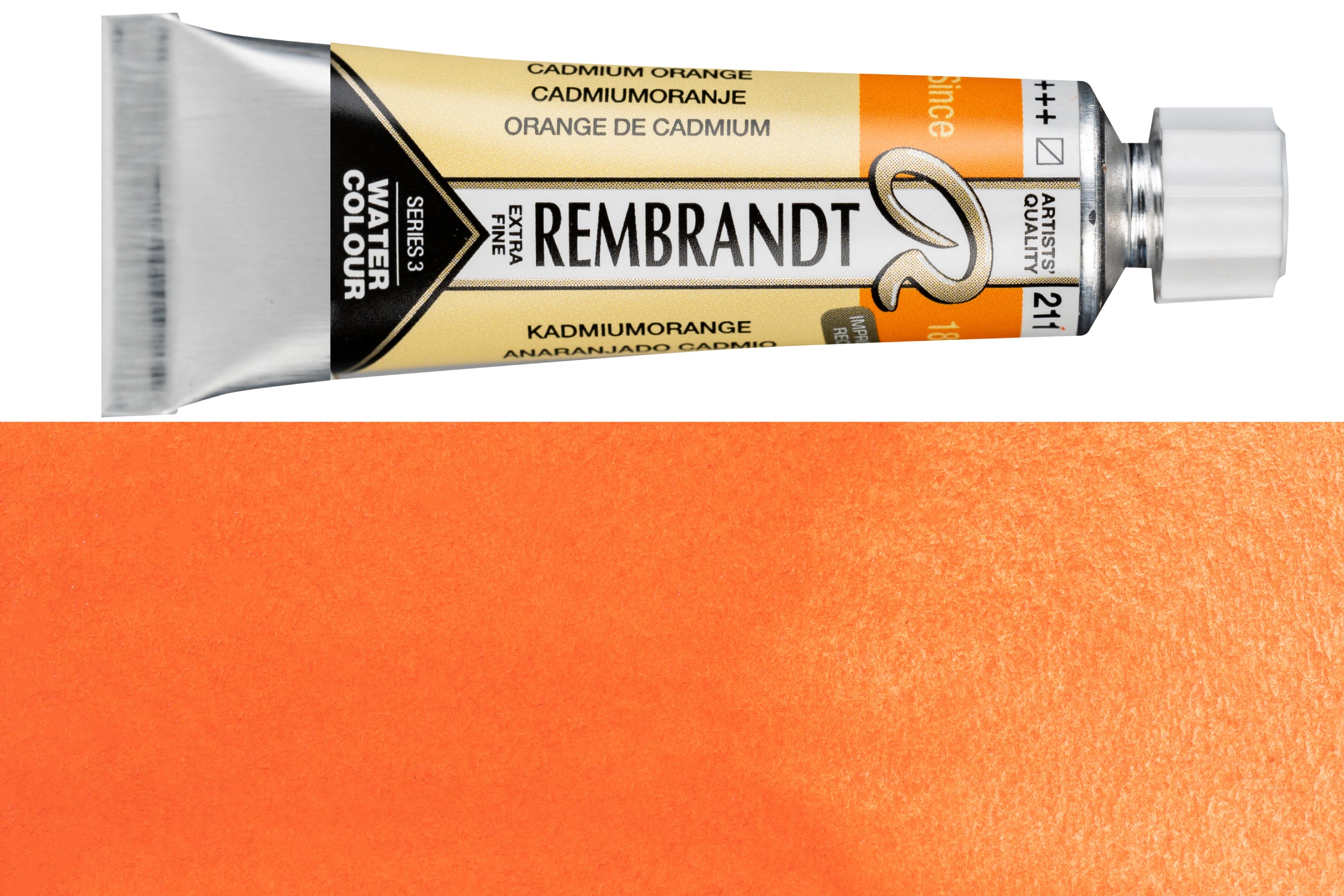 Rembrandt Watercolor, 10 mL, #264 Brilliant Orange – St. Louis Art
