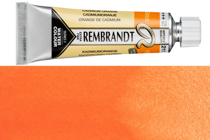 Rembrandt Watercolor, 10 mL, #211 Cadmium Orange