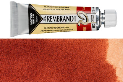 Rembrandt Watercolor, 10 mL, #229 Quinacridone Orange