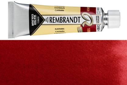 Rembrandt Watercolor, 10 mL, #318 Carmine