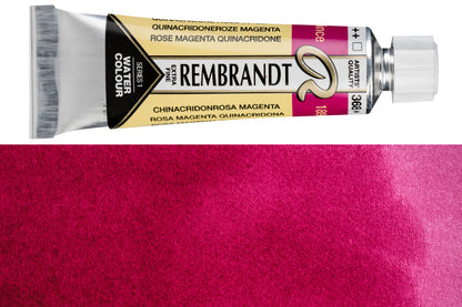 Rembrandt Watercolor, 10 mL, #368 Quinacridone Rose Magenta