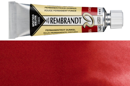 Rembrandt Watercolor, 10 mL, #371 Permanent Red Deep