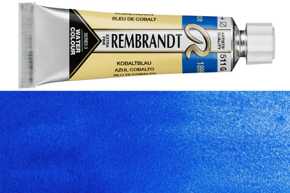 Rembrandt Watercolor, 10 mL, #511 Cobalt Blue
