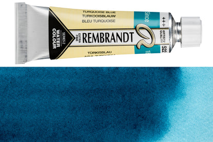 Rembrandt Watercolor, 10 mL, #522 Turquoise Blue