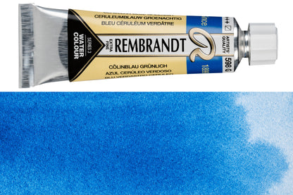 Rembrandt Watercolor, 10 mL, #598 Cerulean Blue Greenish